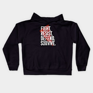 Fight Resist Defend Survive - Wynonna Earp Kids Hoodie